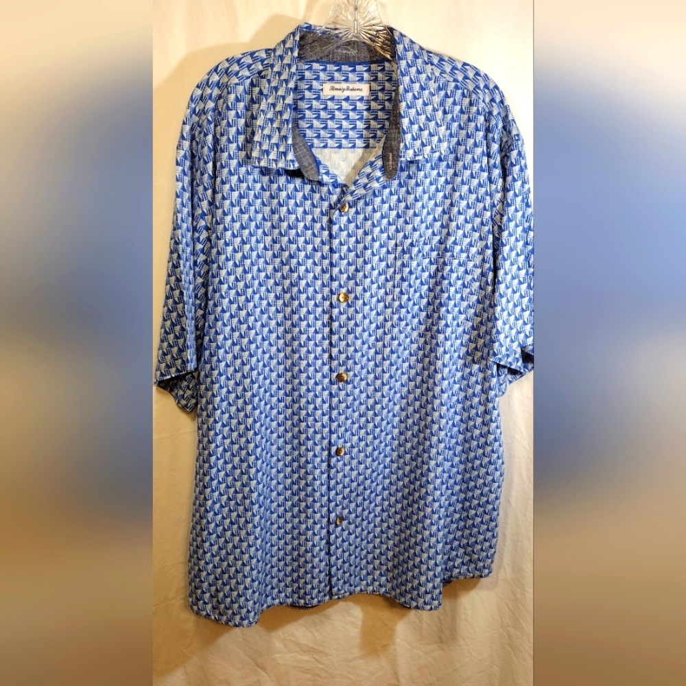Men's Tommy Bahama 100% Silk SS Shirt XXL